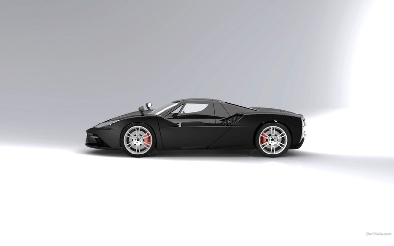 black sports car side view