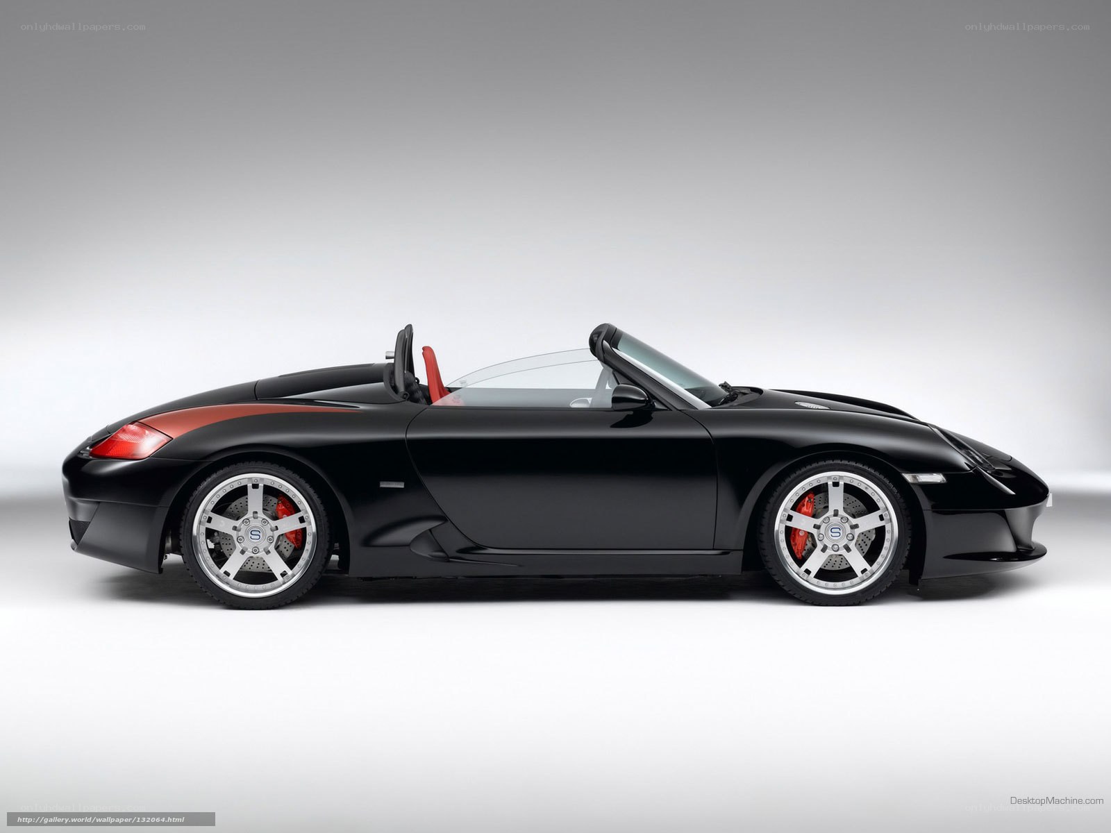 black sports car side view