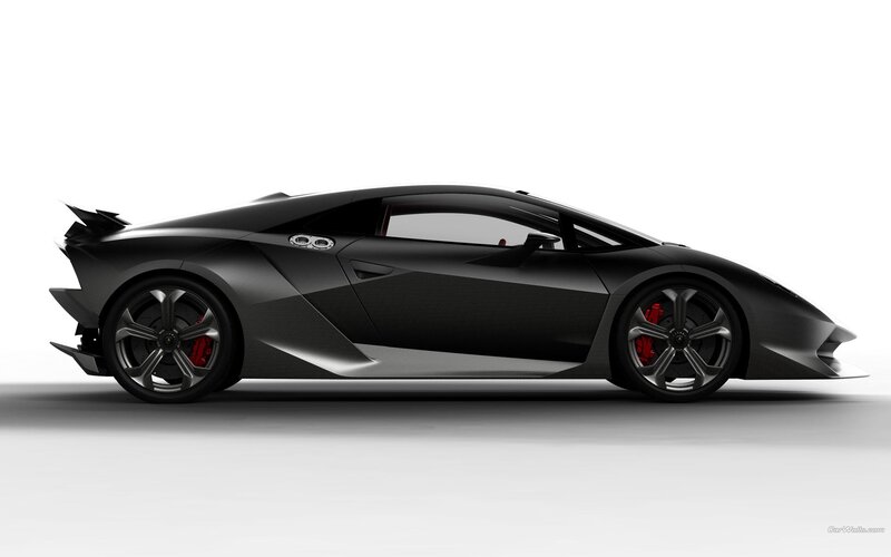 black sports car side view