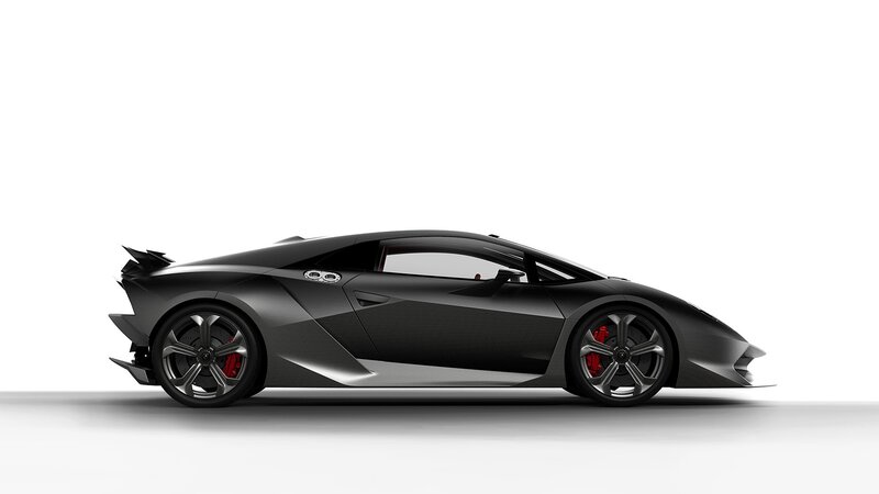 black sports car side view