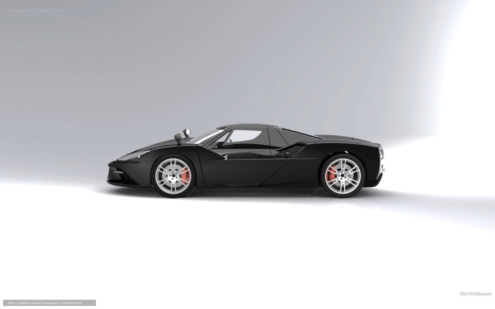 black sports car side view