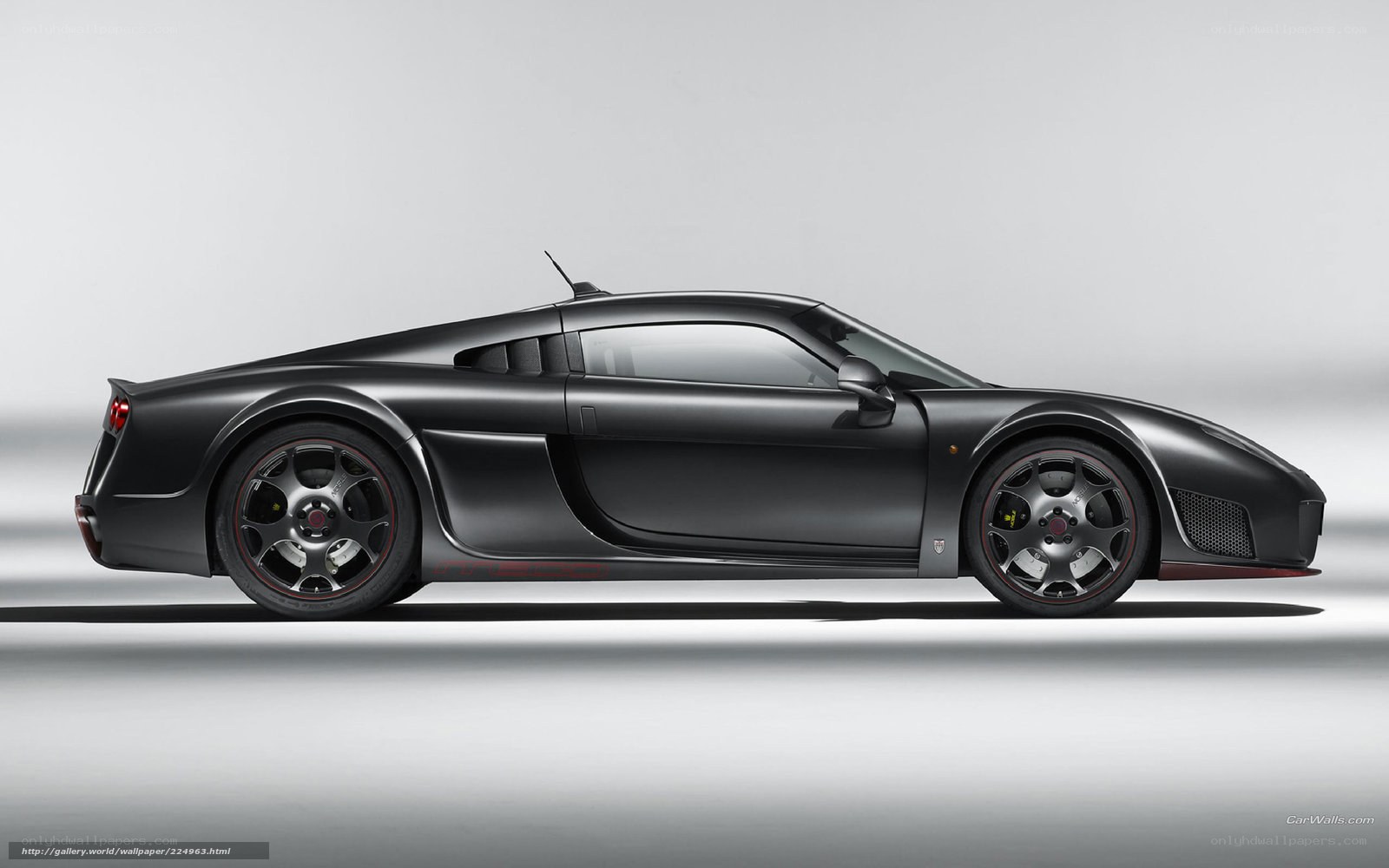 black sports car side view
