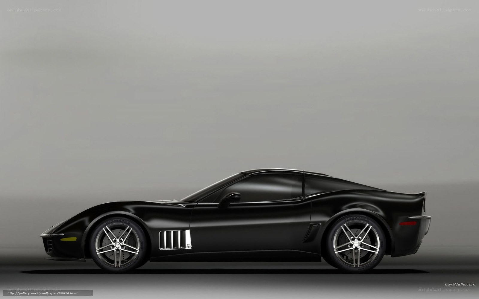 black sports car side view