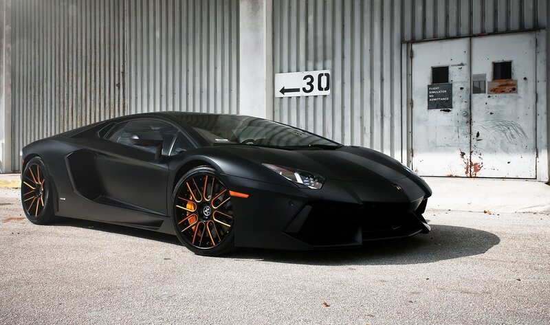 Black Sports Car — Sign