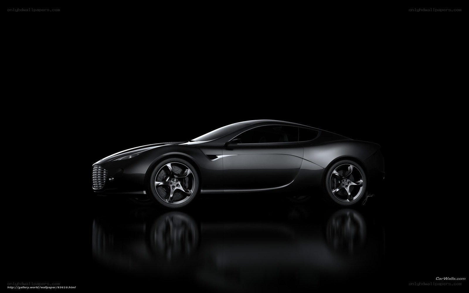 black sports car silhouette