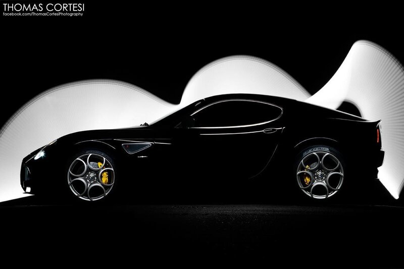 Black sports car silhouette