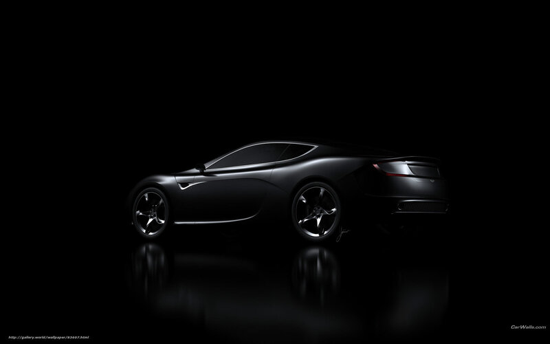 black sports car silhouette