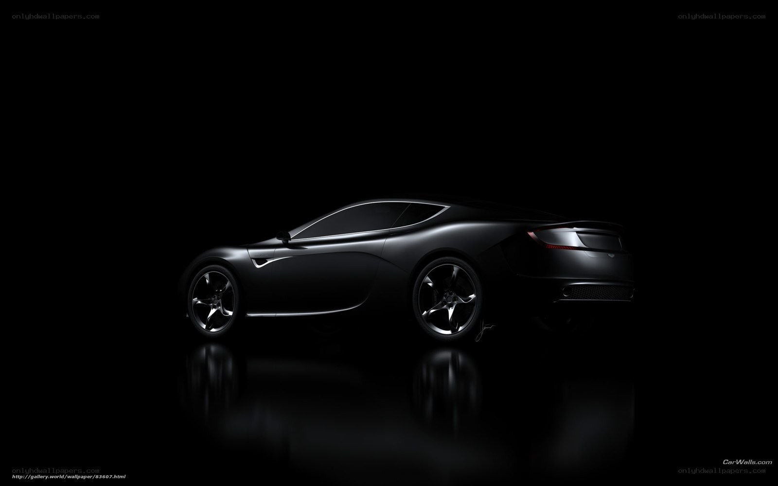 black sports car silhouette