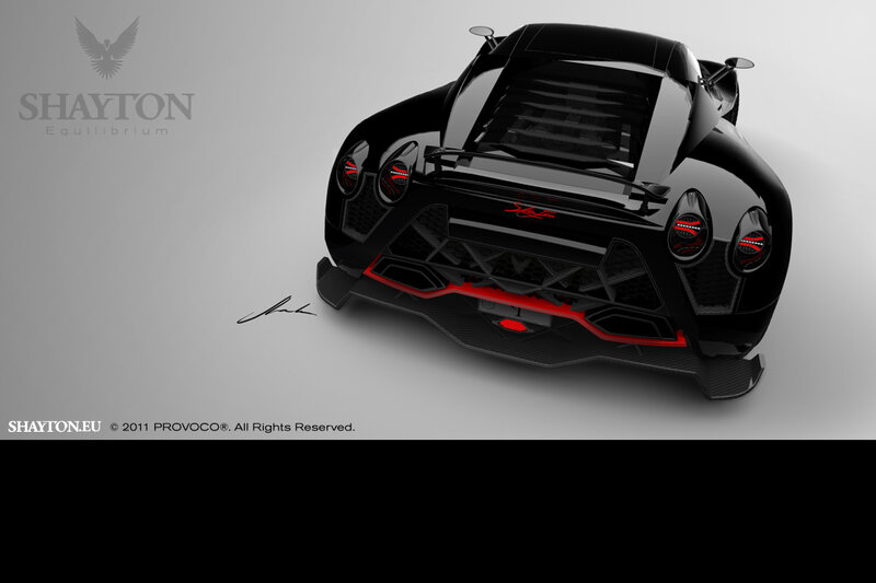 Black Sports Car — Sleek, 3d Render, Logo