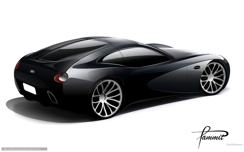 Black Sports Car — Sleek, Digital Art