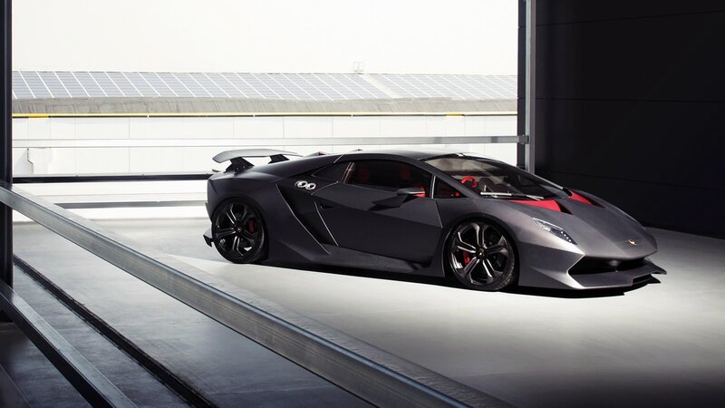 Black Sports Car — Solar Panels