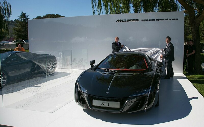Black Sports Car Unveiling