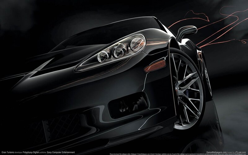 black sports car wallpaper