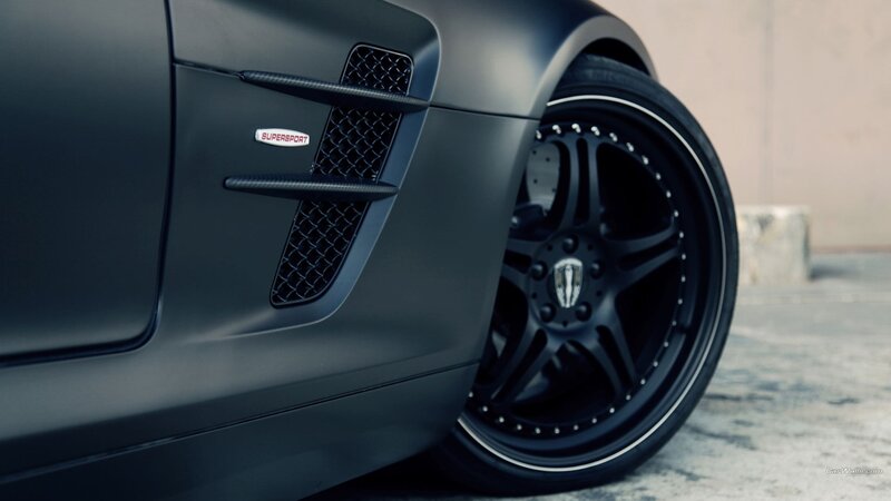 Black Sports Car Wheel — Dramatic, Photograph, Vent