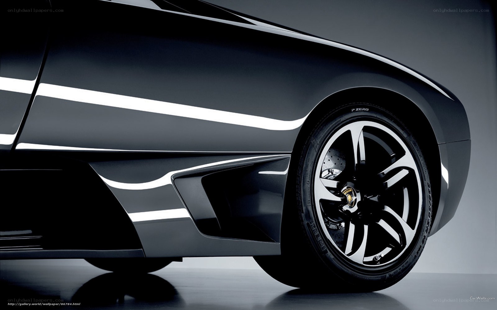 black sports car wheel