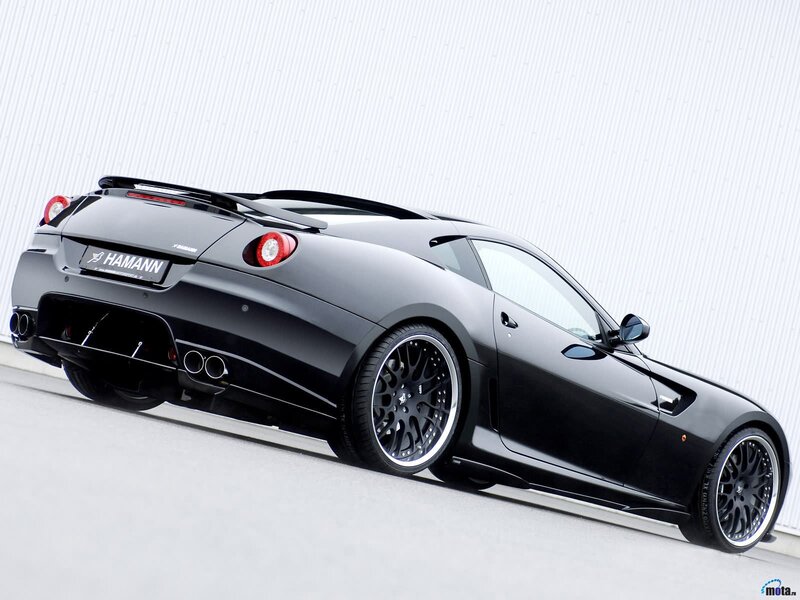 black sports car with hamann modifications