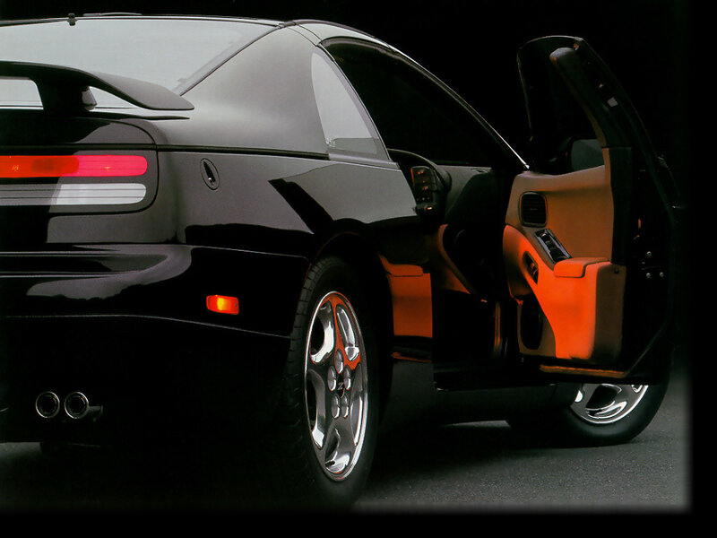 black sports car with open door