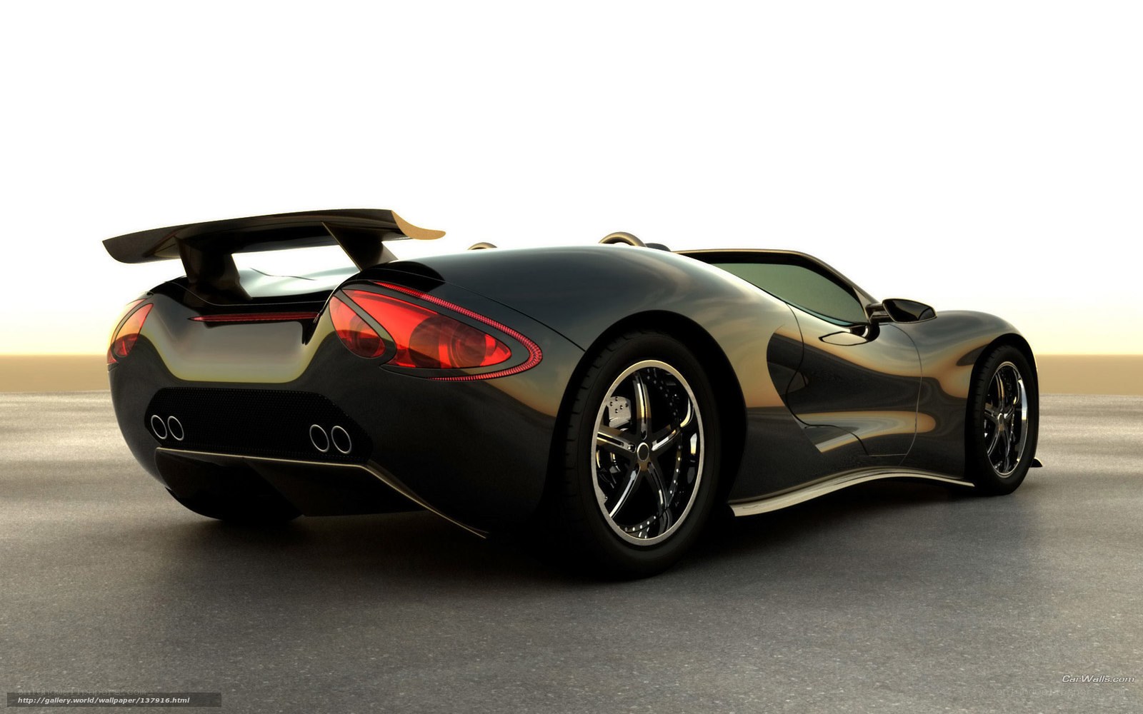 black sports car with spoiler