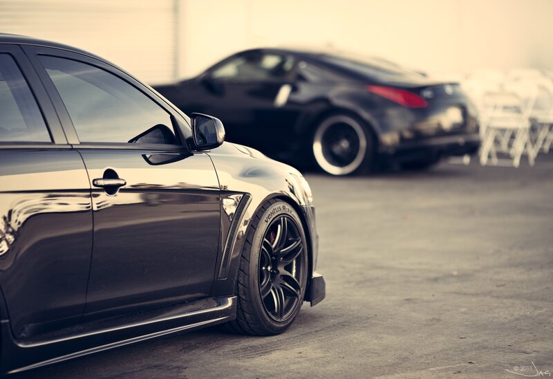 Black Sports Cars — Calm, Afternoon