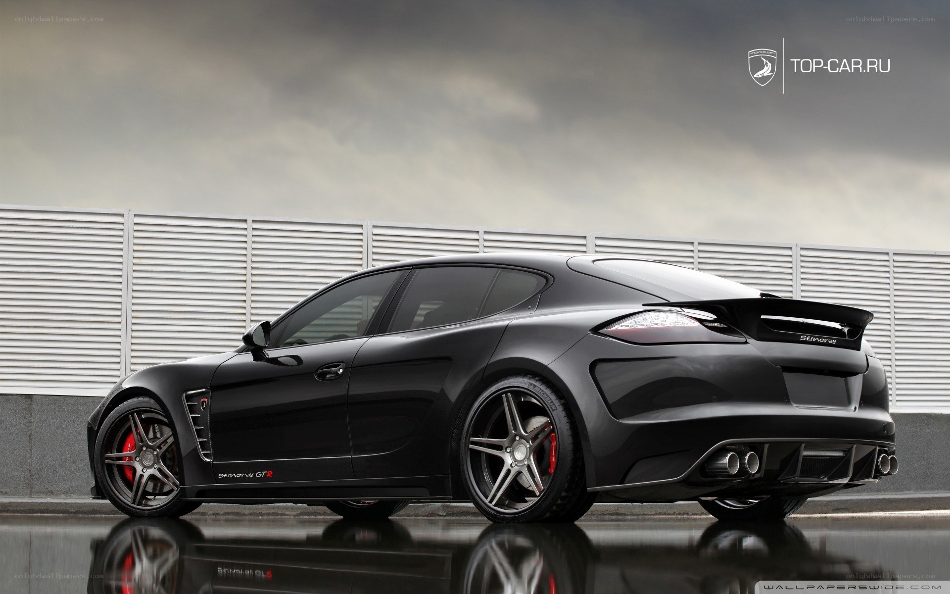 black sports sedan car