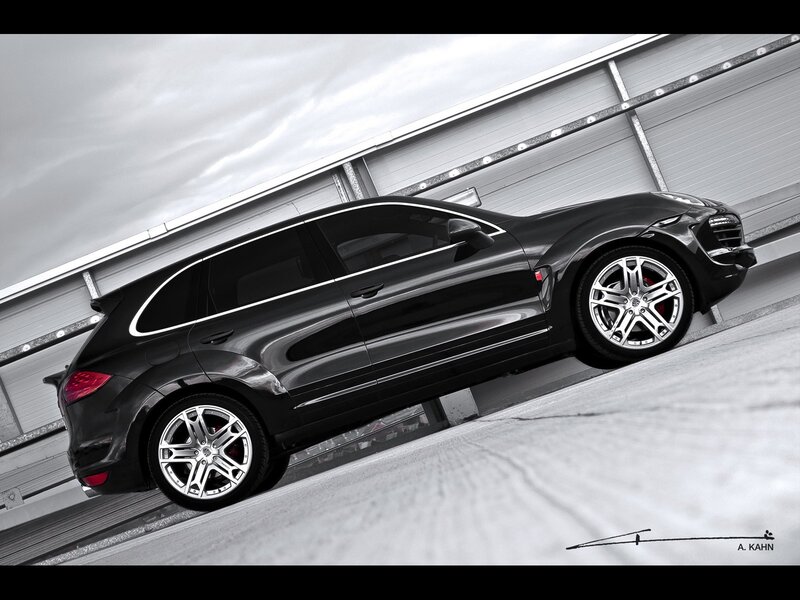 Black Sports Utility Vehicle — Dramatic, Photograph