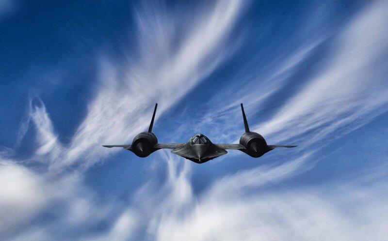 Black Spy Plane — Blue