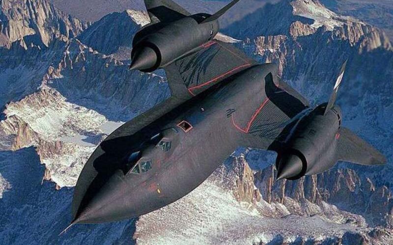 Black Spy Plane — Dramatic, Photograph