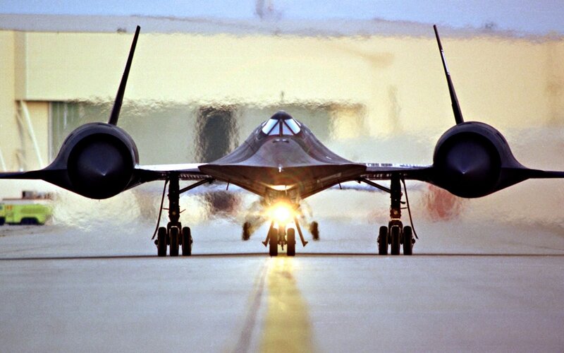 Black Spy Plane — Gray, Dramatic