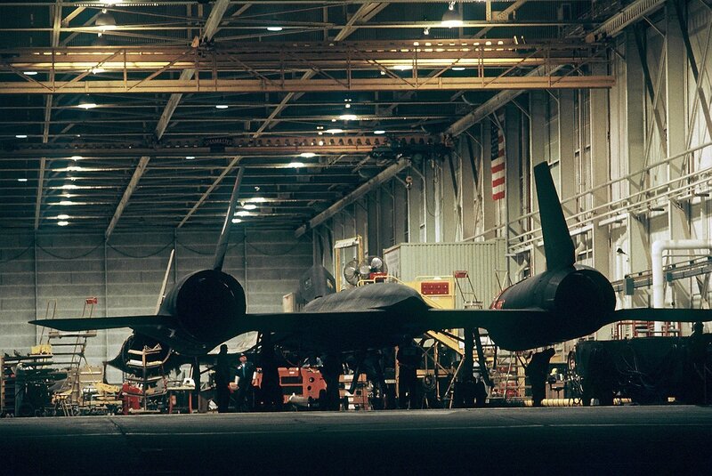 Black Spy Plane — Industrial, Photograph