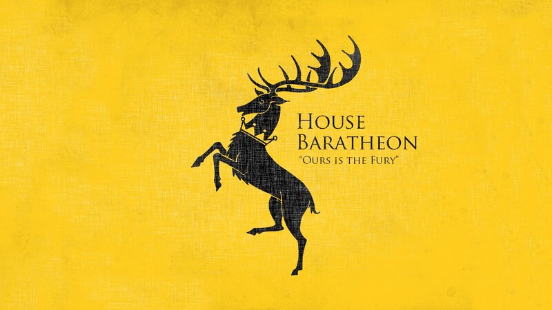 Black Stag on Yellow — Dramatic