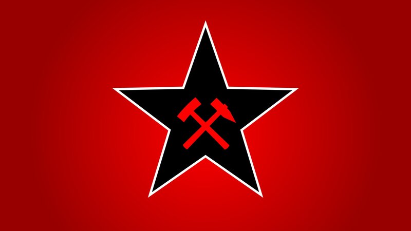 Black Star with Hammers