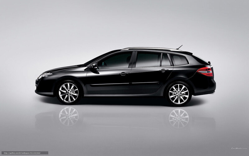 black station wagon side view