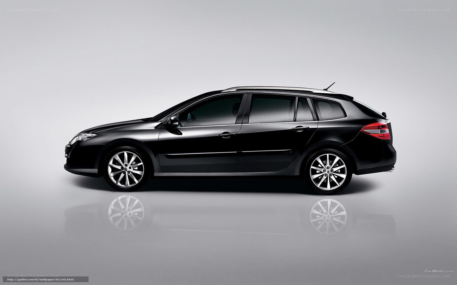black station wagon side view