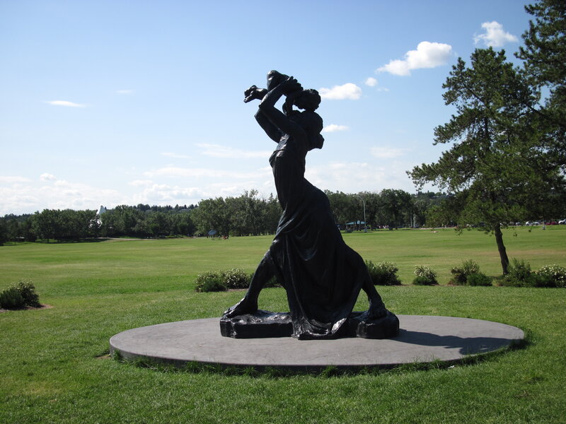 Black Statue of Woman