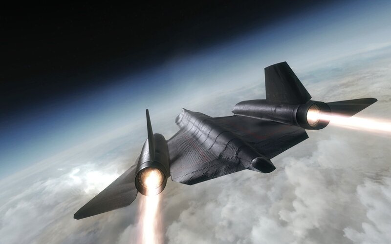 Black Stealth Aircraft — Dramatic, 3d Render