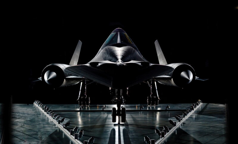 Black Stealth Aircraft — Dramatic