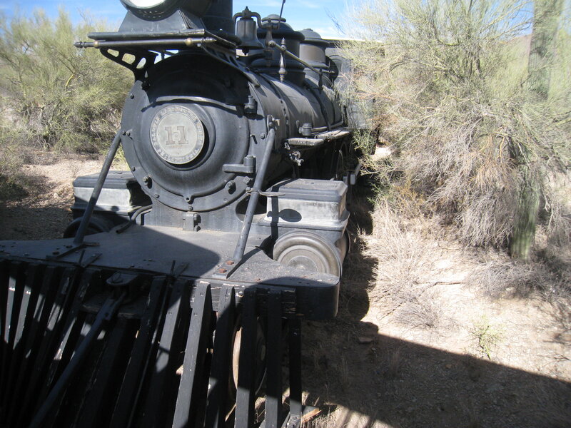 Black Steam Locomotive — Arid