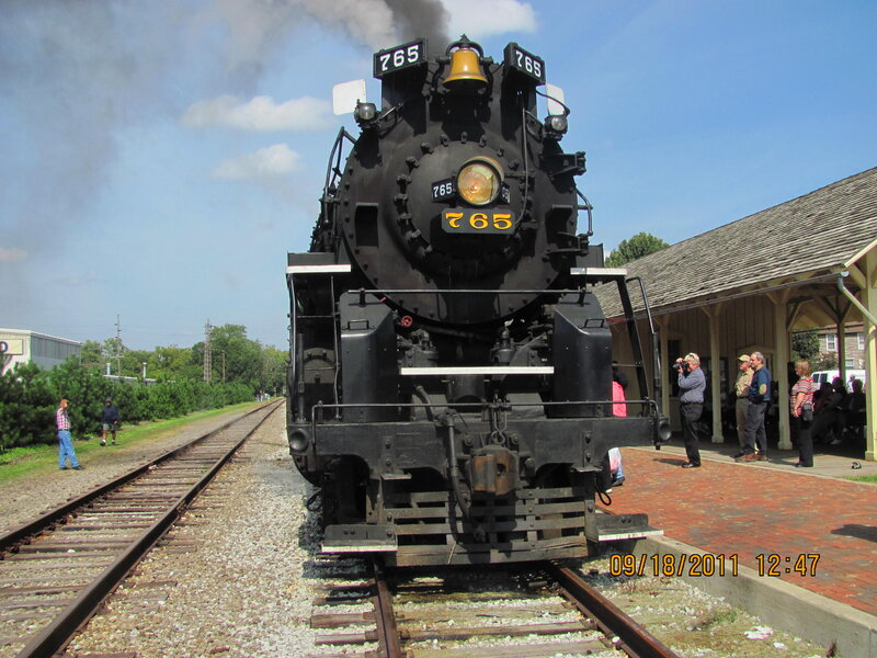 Black Steam Locomotive — Calm, Afternoon, Photograph