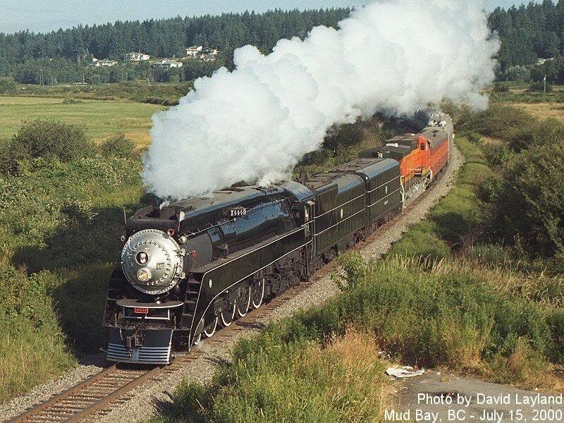 Black Steam Locomotive — Dynamic, Afternoon