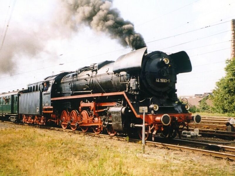 Black Steam Locomotive — Industrial