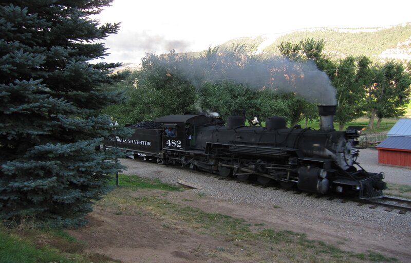 Black Steam Locomotive — Serene, Afternoon, Photograph, Train