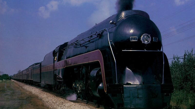 Black steam locomotive train