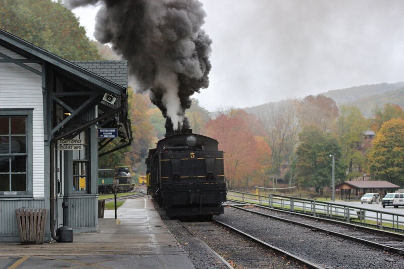 Black Steam Train — Overcast