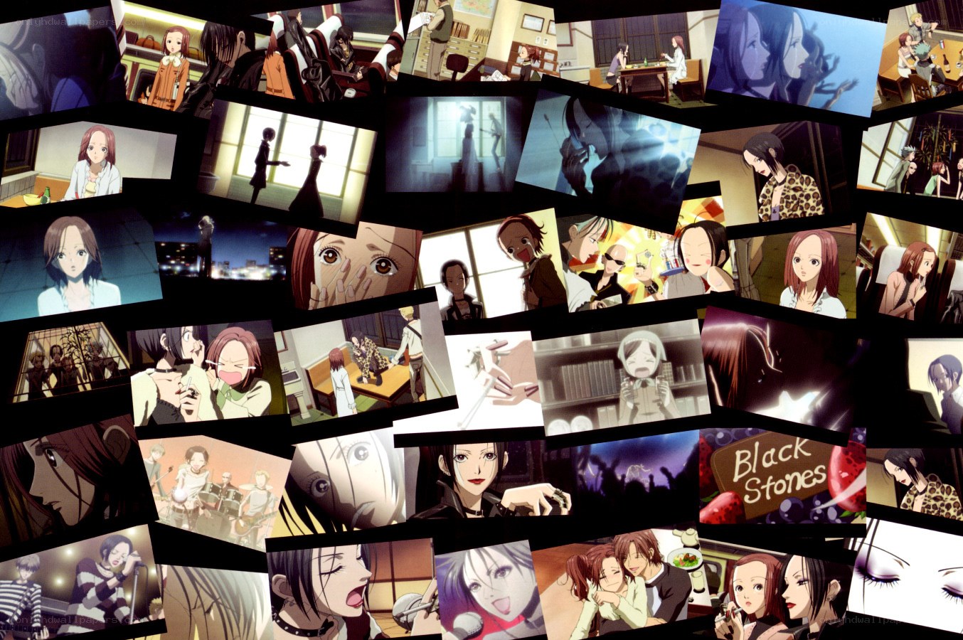 Black Stones anime collage