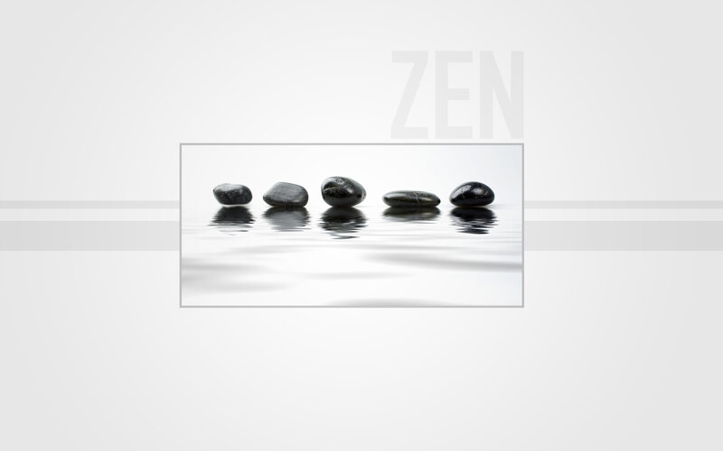 Black Stones on Water
