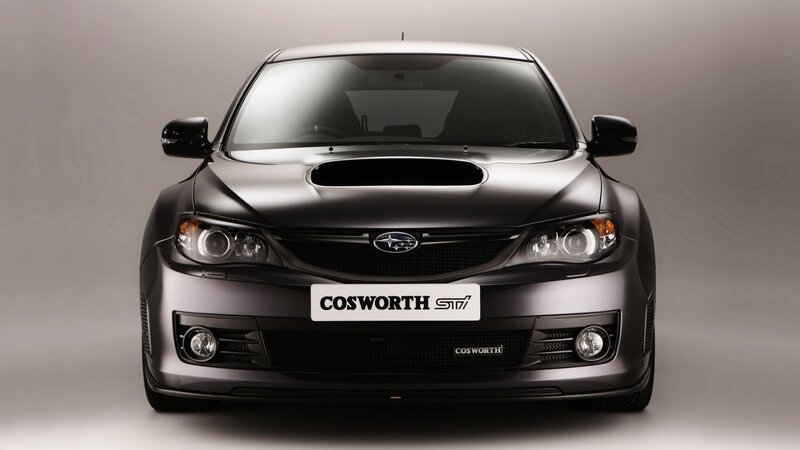 Black Subaru Car — Gray, Dramatic