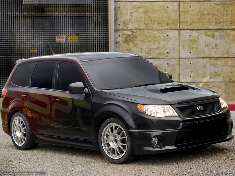 black subaru forester sport