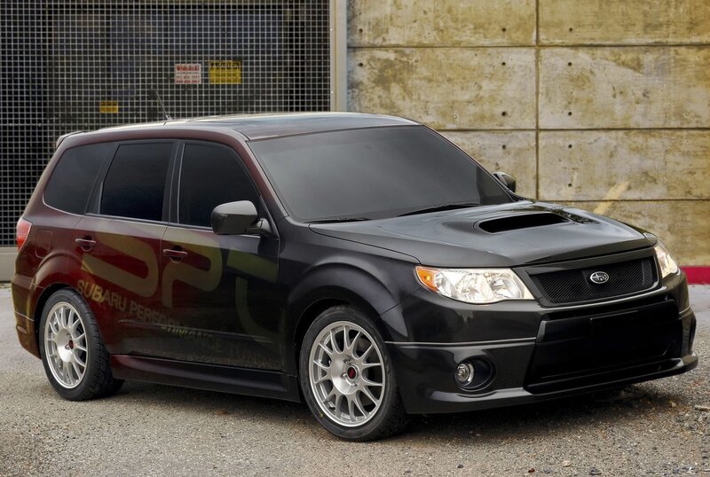 Black Subaru Forester STI