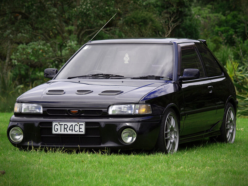 black subaru impreza gtr