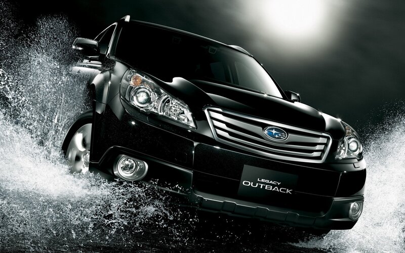 Black Subaru Legacy Outback